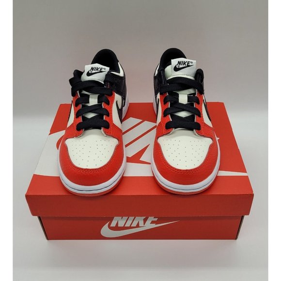 NBA x Nike Dunk Low EMB '75th Anniversary Chicago Bulls' (PS) DC9564-100 - Picture 5 of 8